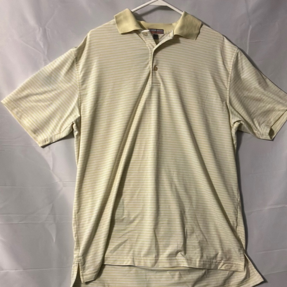 Peter Millar Summer Comfort Golf Polo yellow size L